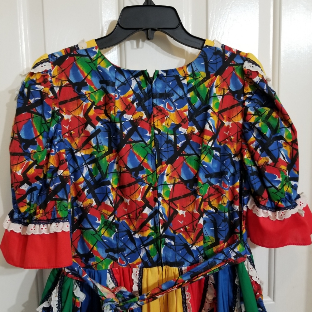 Vintage colorful dress - Picture 7 of 8